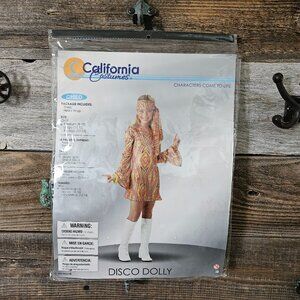 California Costumes Disco Dolly Child M (8-10) Used Like New